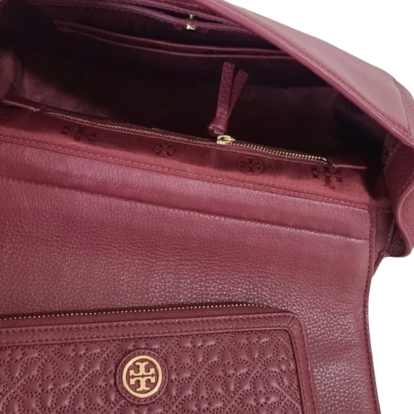 ✅️ SOLD ✅️ TORY BURCH Marion Leather Wallet & Quilted Bag Convertible Crossbody - Picture 5 of 7